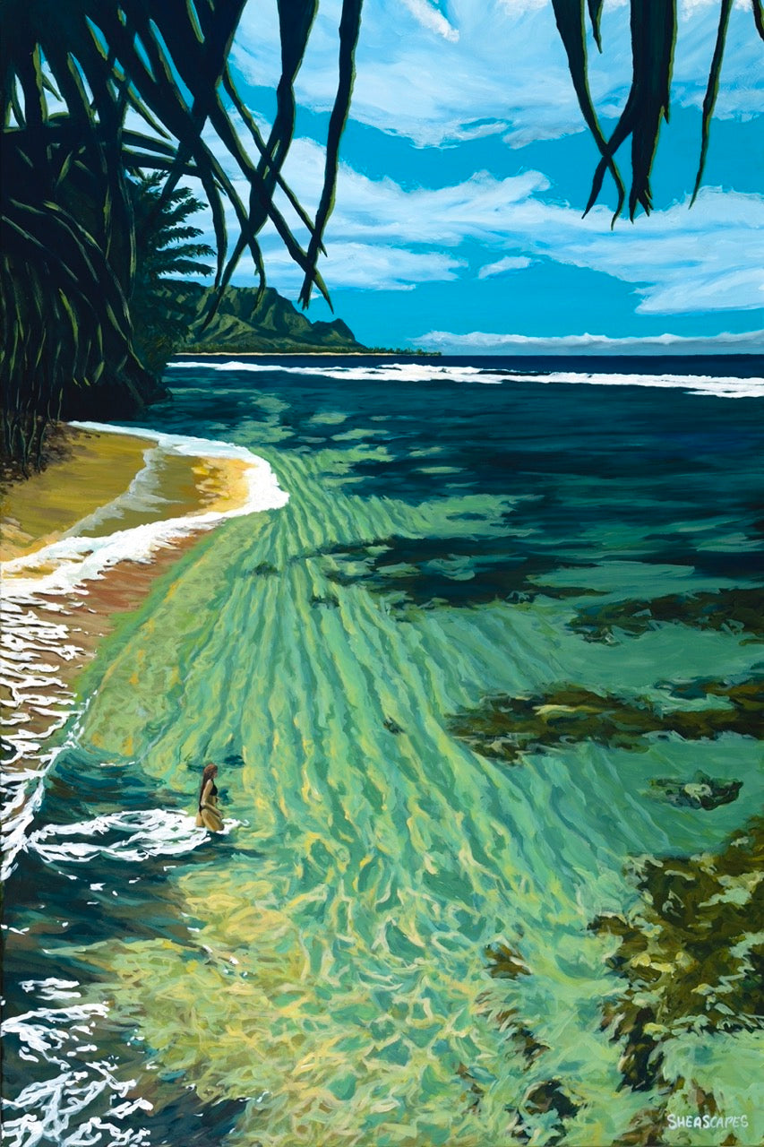 Matted print of Hide Aways