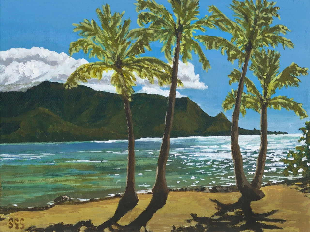 Giclee of Hanalei lights