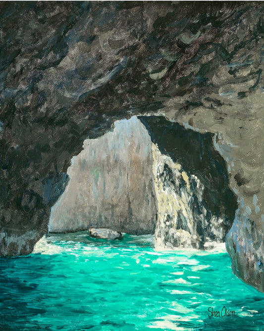 Giclee of Open ceiling cave